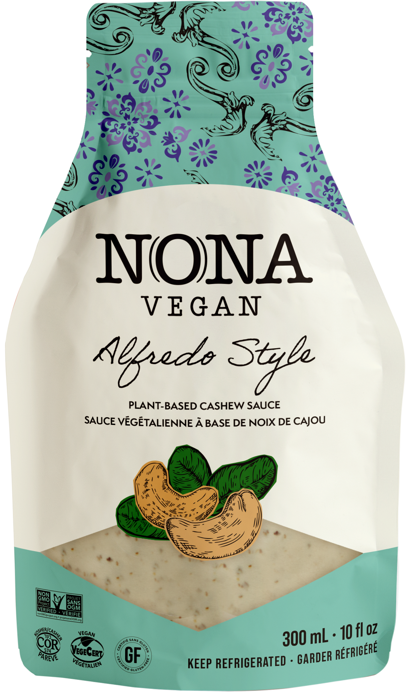 NONA Vegan Alfredo-Style Sauce Blue Pouch
