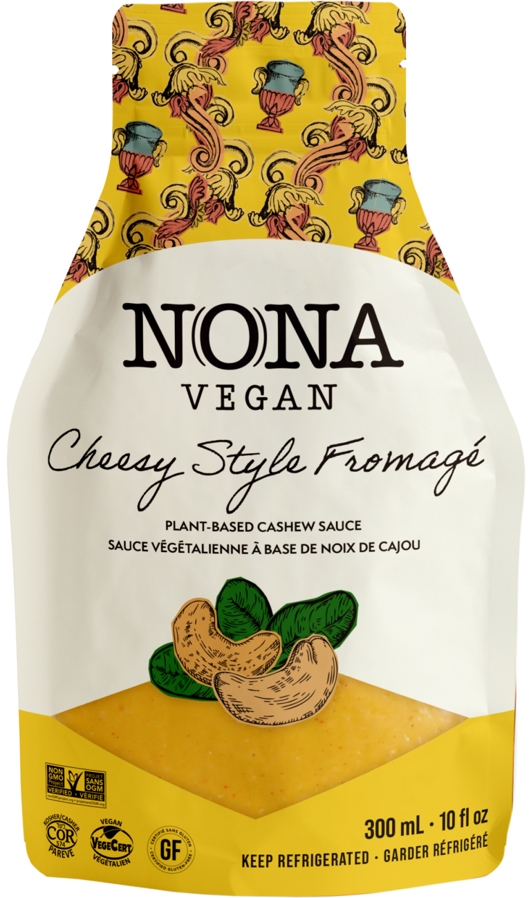 NONA Vegan Cheesy-Style Sauce yellow pouch